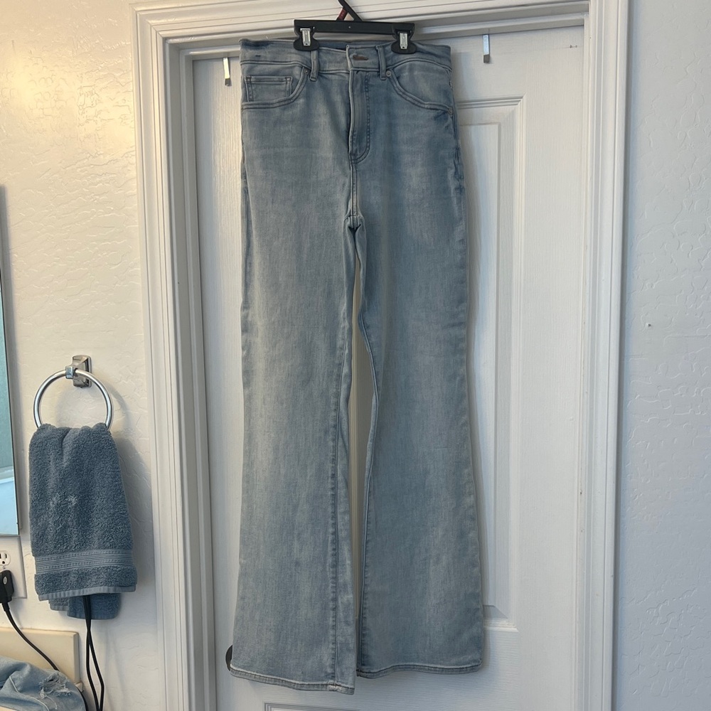 Express Light Blue Wide Leg Jeans